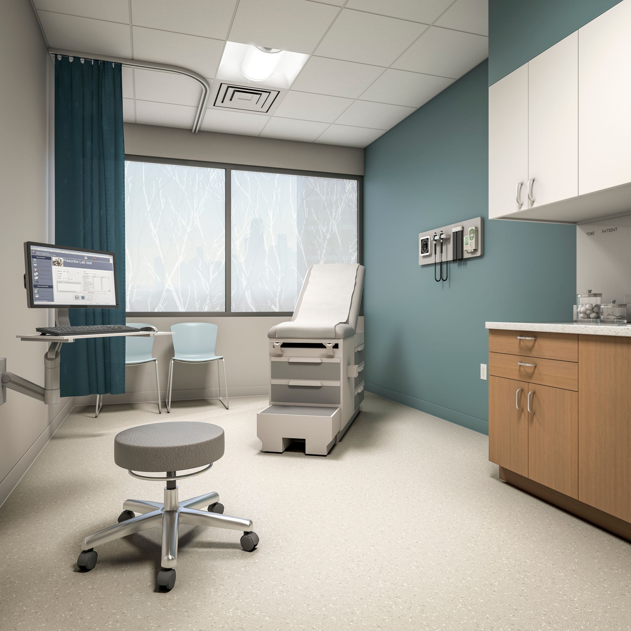 norament 926 satura rubber flooring in exam room imagen número 6